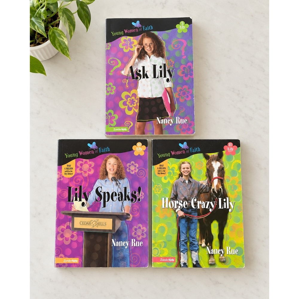 Lily Series Nancy Rue Book Lot Ask Lily Speaks Horse Crazy Lily Zonderkidz 3pc